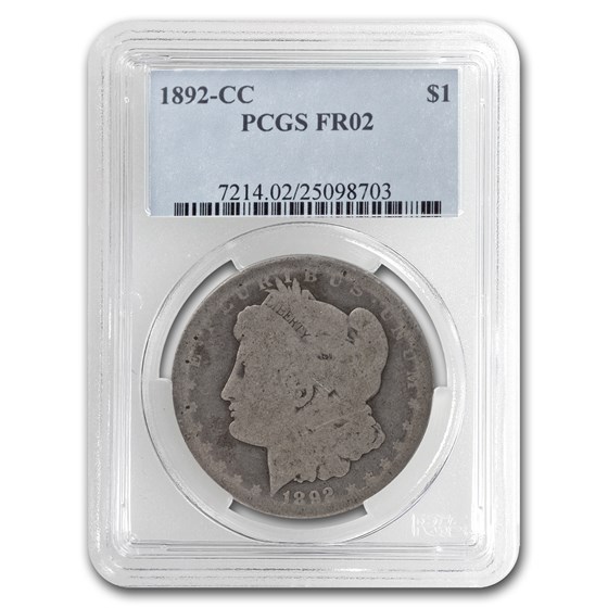 1892-CC Morgan Dollar Fair-2 PCGS (Low Ball Registry) 1892-CC Morgan Dollar Fair-2 PCGS (Low Ball Registry)