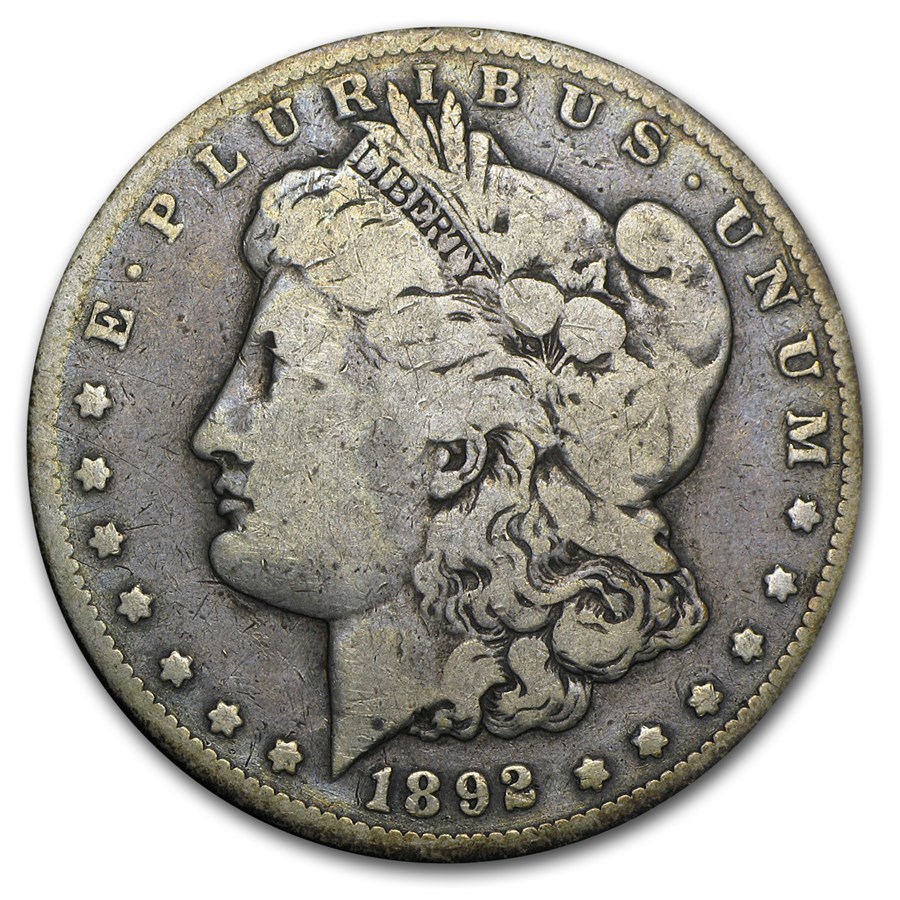 1892-CC Morgan Dollar Fine
