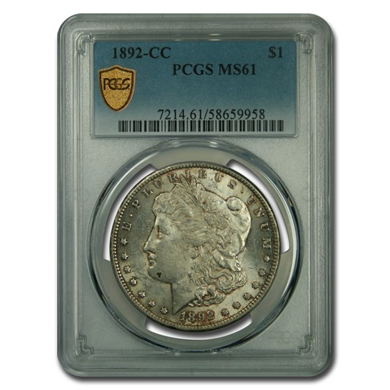 1892-CC Morgan Dollar MS-61 PCGS 1892-CC Morgan Dollar MS-61 PCGS