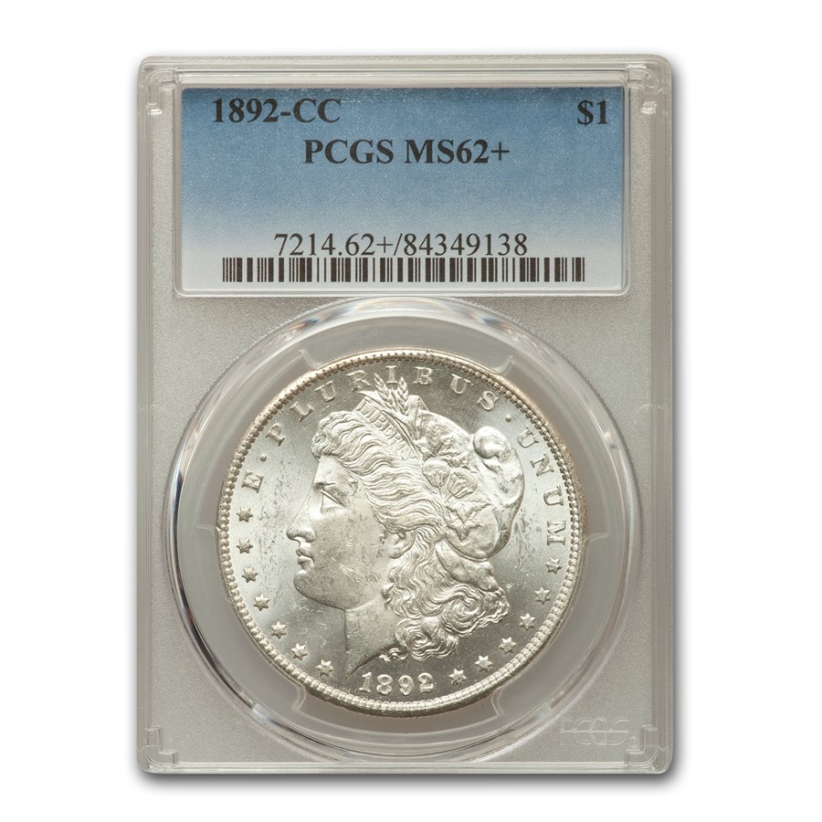 1892-CC Morgan Dollar MS-62+ PCGS