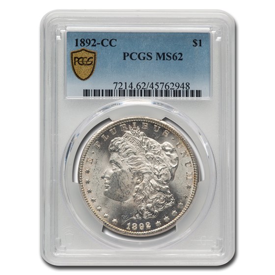 1892-CC Morgan Dollar MS-62 PCGS 1892-CC Morgan Dollar MS-62 PCGS