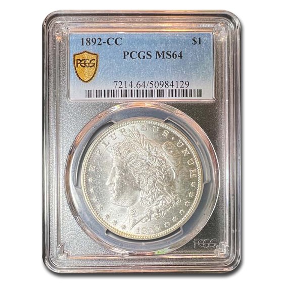 1892-CC Morgan Dollar MS-64 PCGS 1892-CC Morgan Dollar MS-64 PCGS