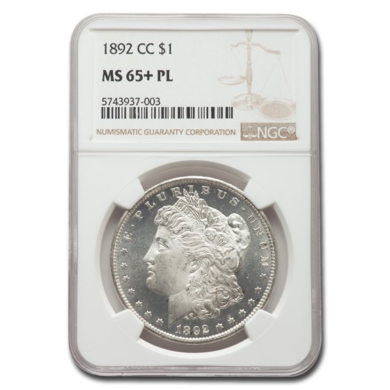 1892-CC Morgan Dollar MS-65+ NGC (PL) 1892-CC Morgan Dollar MS-65+ NGC (PL)