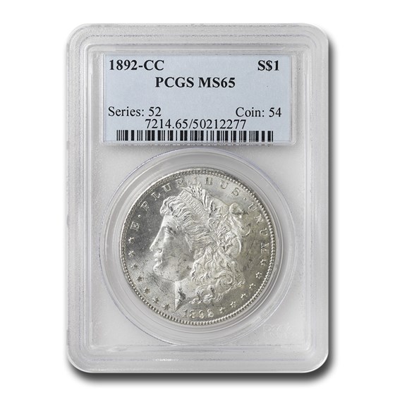 1892-CC Morgan Dollar MS-65 PCGS 1892-CC Morgan Dollar MS-65 PCGS