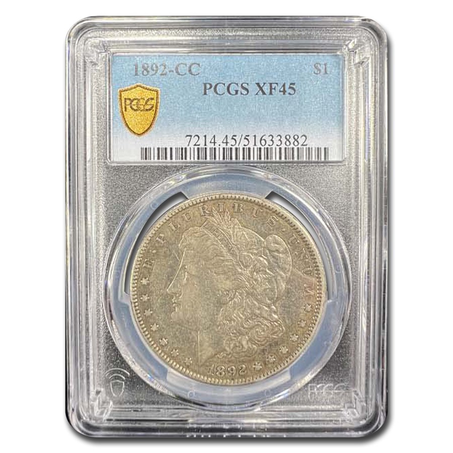 1892-CC Morgan Dollar XF-45 PCGS