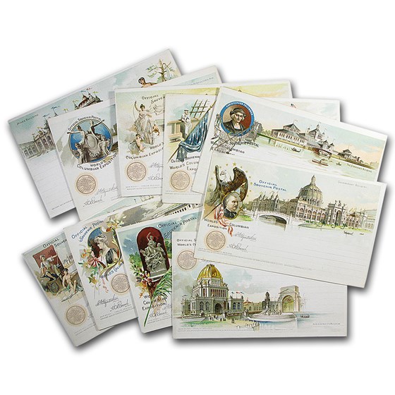 1892 Columbian Expo - 10 Different Columbian Exposition Postcards 1892 Columbian Expo - 10 Different Columbian Exposition Postcards