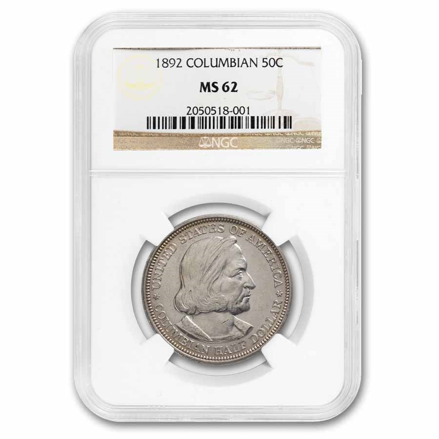 1892 Columbian Expo Half Dollar MS-62 NGC