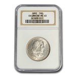 1892 Columbian Expo Half Dollar MS-63 NGC
