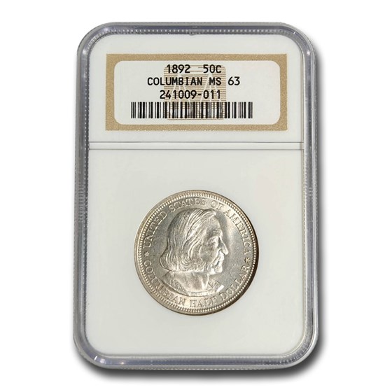 1892 Columbian Expo Half Dollar MS-63 NGC 1892 Columbian Expo Half Dollar MS-63 NGC