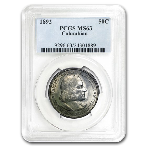 1892 Columbian Expo Half Dollar MS-63 PCGS