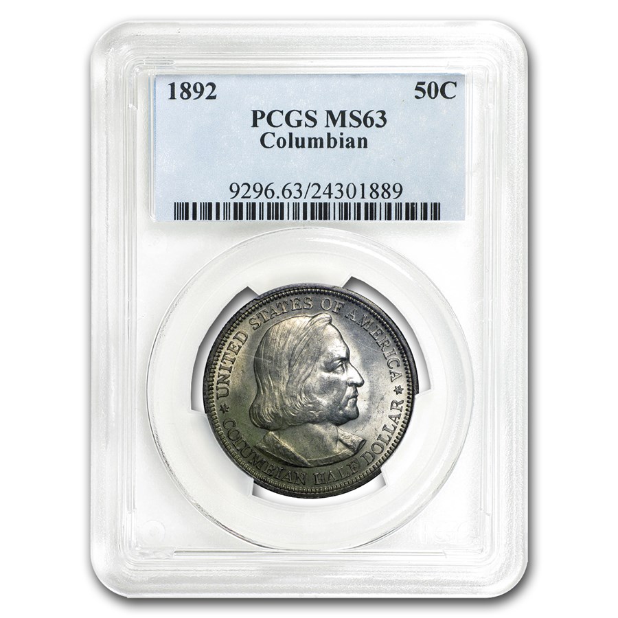 1892 Columbian Expo Half Dollar MS-63 PCGS
