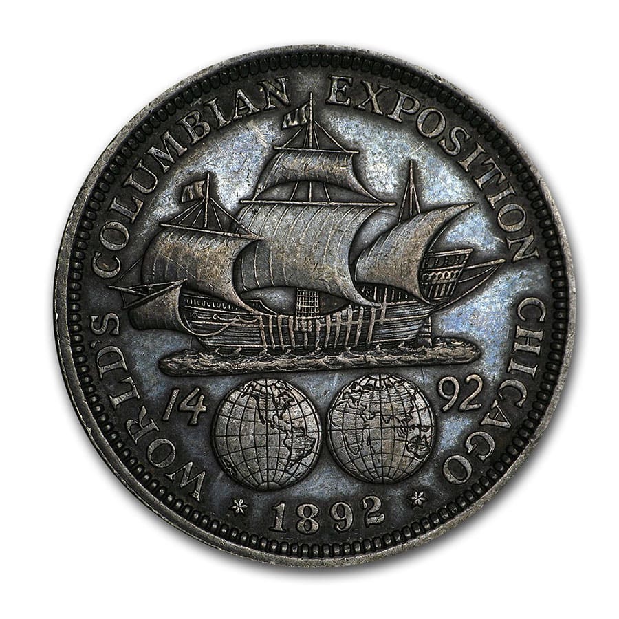 アメリカ　アンティーク　モダン　三枚　1981.1979.1991 Buy 1892 Columbian Expo Half Dollar XF | APMEX