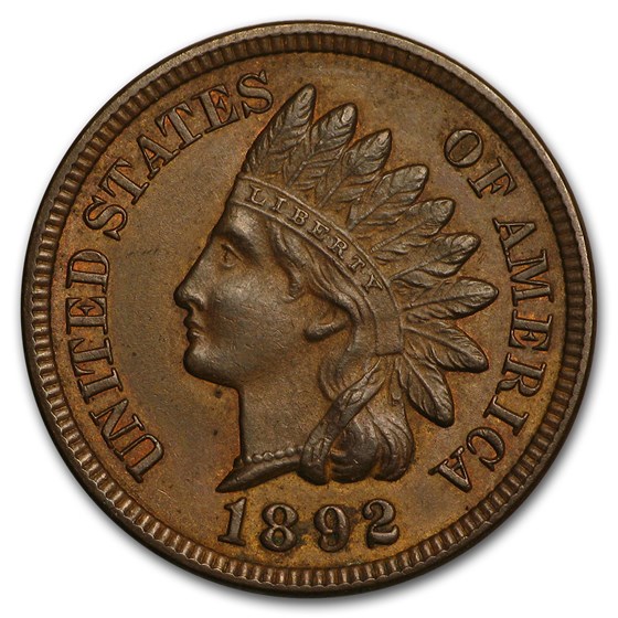 1892 Indian Head Cent BU 1892 Indian Head Cent BU