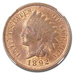 1892 Indian Head Cent MS-64 NGC (Red/Brown)