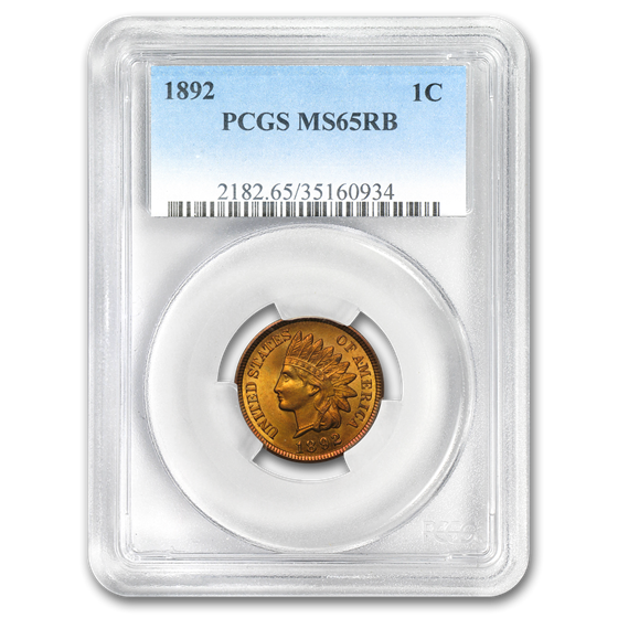 1892 Indian Head Cent MS-65 PCGS (Red/Brown) 1892 Indian Head Cent MS-65 PCGS (Red/Brown)