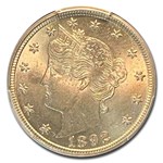 1892 Liberty Head V Nickel MS-65 PCGS