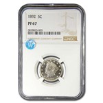 1892 Liberty Head V Nickel PF-67 NGC