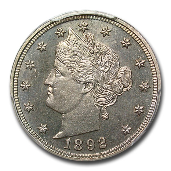 1892 Liberty Head V Nickel PR-64 PCGS 1892 Liberty Head V Nickel PR-64 PCGS