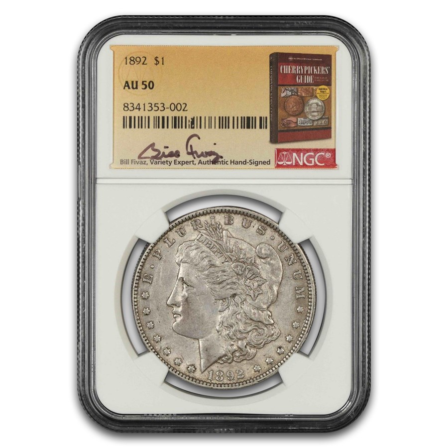 1892 Morgan Dollar AU-50 NGC (Fivaz)