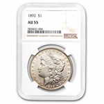 1892 Morgan Dollar AU-55 NGC