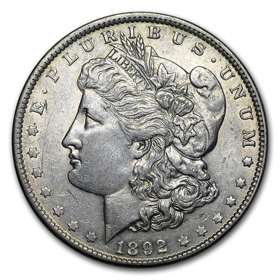 1892 Morgan Dollar AU 1892 Morgan Dollar AU
