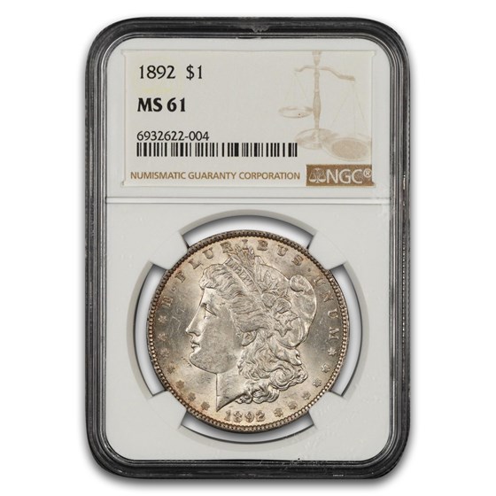 1892 Morgan Dollar MS-61 NGC