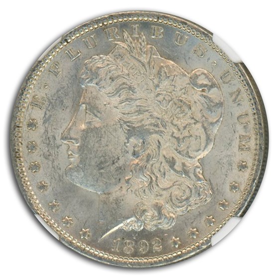 1892 Morgan Dollar MS-61 NGC 1892 Morgan Dollar MS-61 NGC