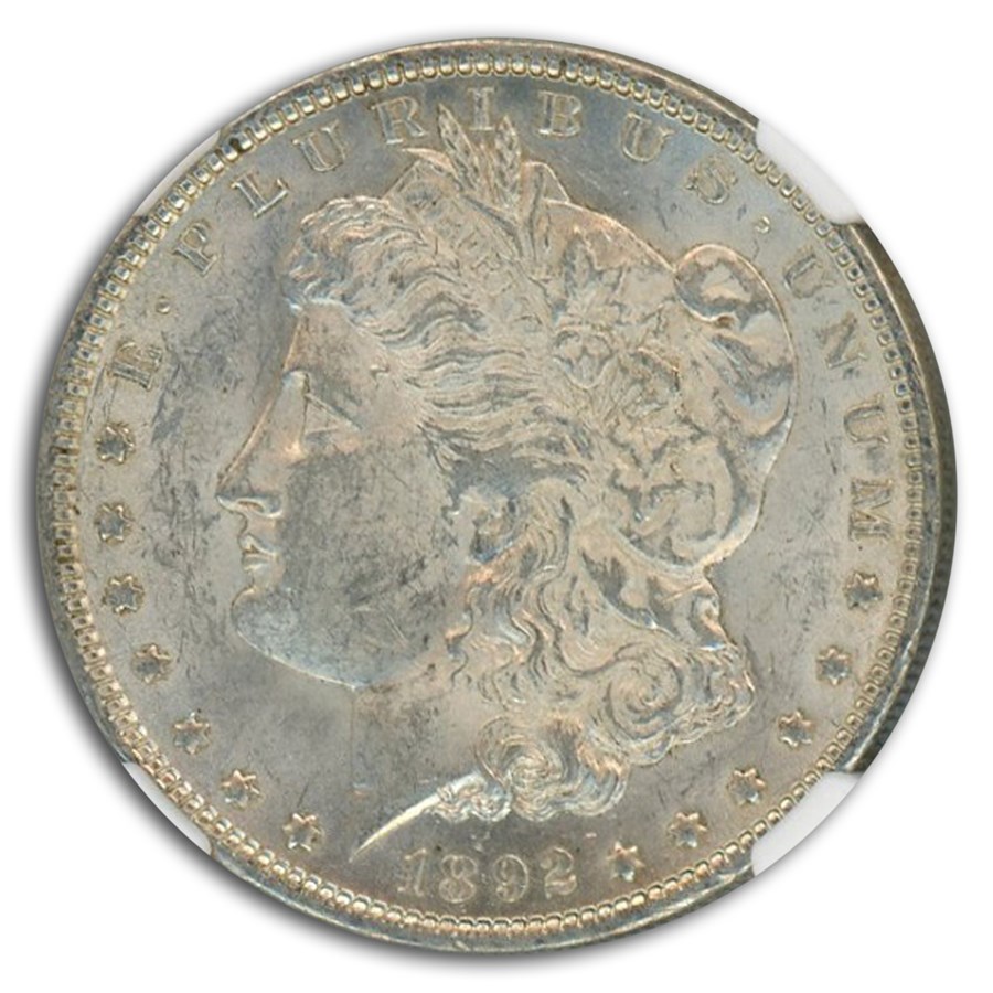 1892 Morgan Dollar MS-61 NGC