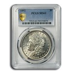 1892 Morgan Dollar MS-61 PCGS
