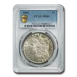 1892 Morgan Dollar MS-61 PCGS
