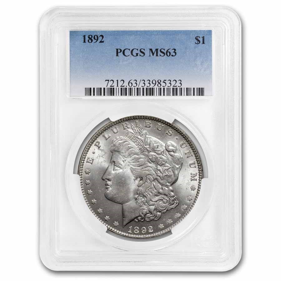 1892 Morgan Dollar MS-63 PCGS