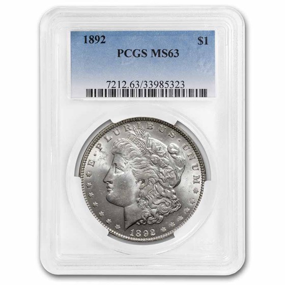 1892 Morgan Dollar MS-63 PCGS 1892 Morgan Dollar MS-63 PCGS