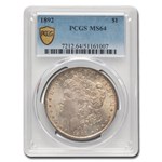 1892 Morgan Dollar MS-64 PCGS