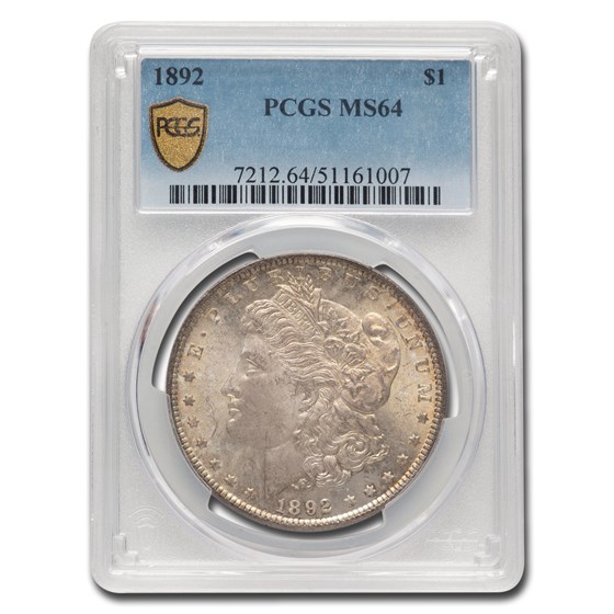 1892 Morgan Dollar MS-64 PCGS 1892 Morgan Dollar MS-64 PCGS