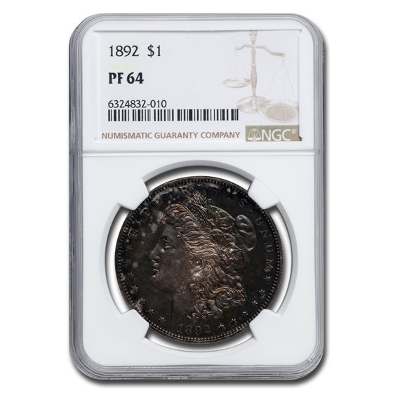 1892 Morgan Dollar PF-64 NGC 1892 Morgan Dollar PF-64 NGC
