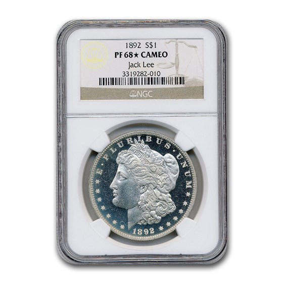 1892 Morgan Dollar PF-68* Cameo NGC (Jack Lee) 1892 Morgan Dollar PF-68* Cameo NGC (Jack Lee)