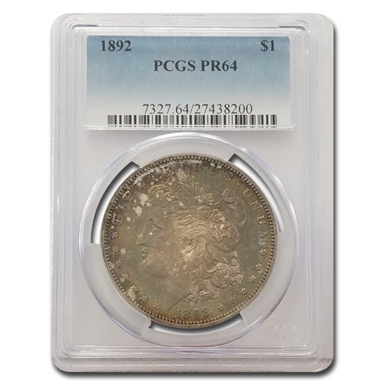 1892 Morgan Silver Dollar PR-64 PCGS 1892 Morgan Silver Dollar PR-64 PCGS