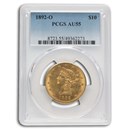 1892-O $10 Liberty Gold Eagle AU-55 PCGS