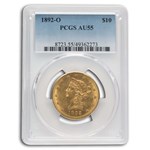 1892-O $10 Liberty Gold Eagle AU-55 PCGS