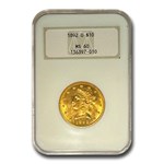 1892-O $10 Liberty Gold Eagle MS-60 NGC
