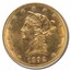 1892-O $10 Liberty Gold Eagle MS-62 PCGS