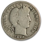 1892-O Barber Dime AG