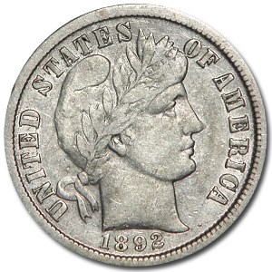 1892-O Barber Dime VF (Details) 1892-O Barber Dime VF (Details)