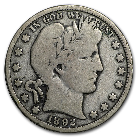 1892-O Barber Half Dollar Good 1892-O Barber Half Dollar Good