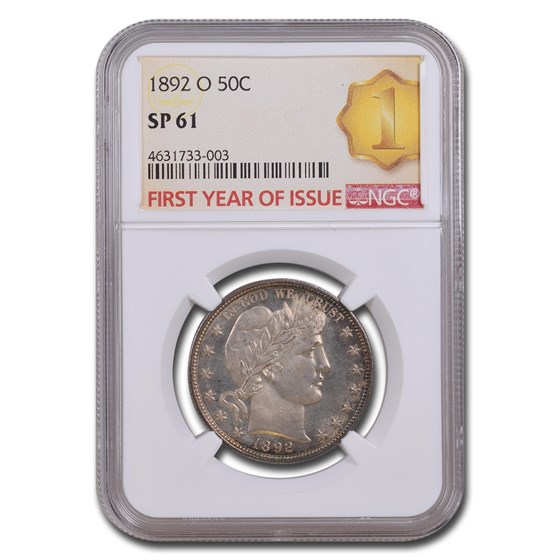 1892-O Barber Half Dollar SP-61 NGC