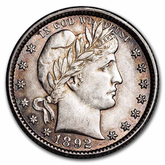 1892-O Barber Quarter BU 1892-O Barber Quarter BU