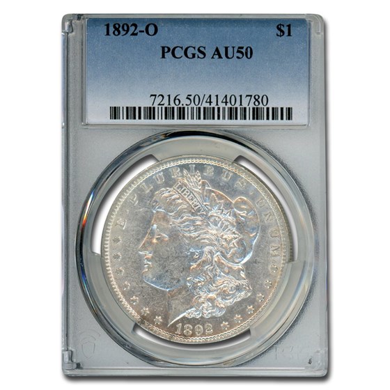 1892-O Morgan Dollar AU-50 PCGS 1892-O Morgan Dollar AU-50 PCGS