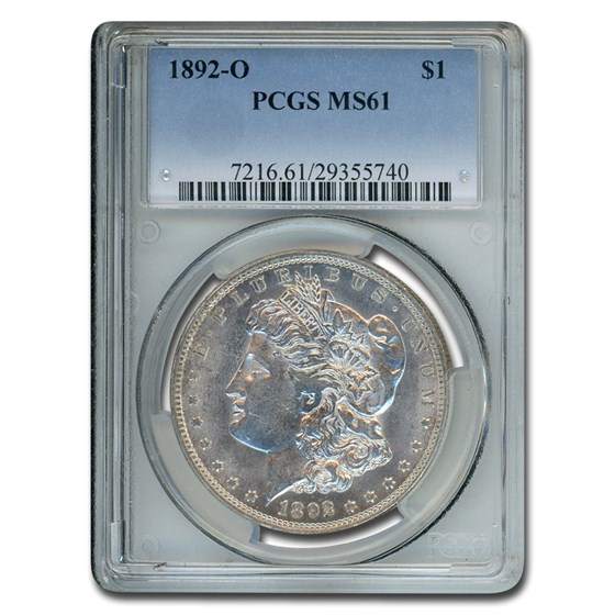 1892-O Morgan Dollar MS-61 PCGS 1892-O Morgan Dollar MS-61 PCGS