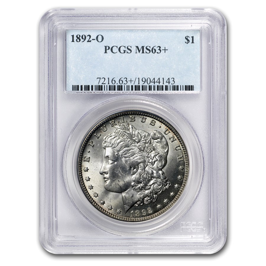 1892-O Morgan Dollar MS-63+ PCGS