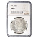 1892-O Morgan Dollar MS-63+ Plus NGC